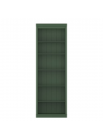 Estante alta com 2,20m para biblioteca na cor verde / coleção biblioteca